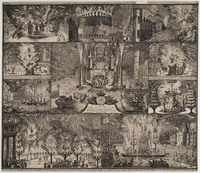 KG 06450
<br/>
Vuurwerk ter ere van de kroning van William en Mary, 1689
<br/>
<em>Hooghe, Romeyn de (1645-1708)</em>
